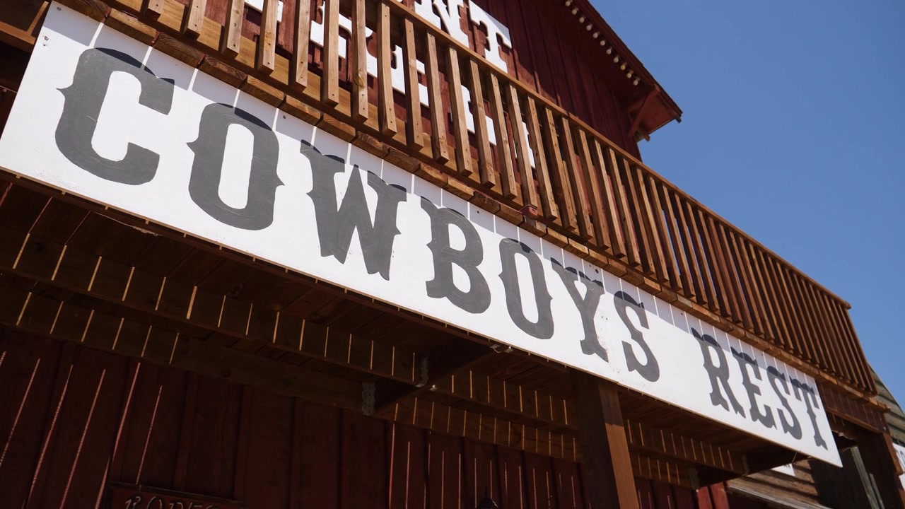 Mostra Cowboys Rest nella Città Vecchia Western, Ogallala, Nebraska