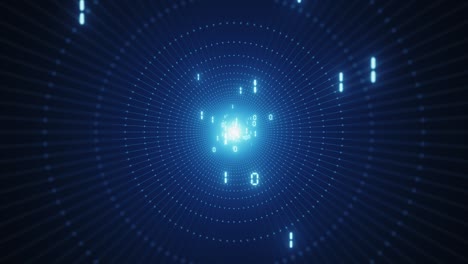 information flow futuristic matrix transfer digital code numbers big data tunnel 3d rendering