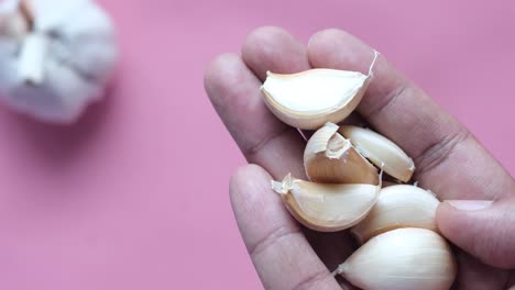 handful of garlic cloves