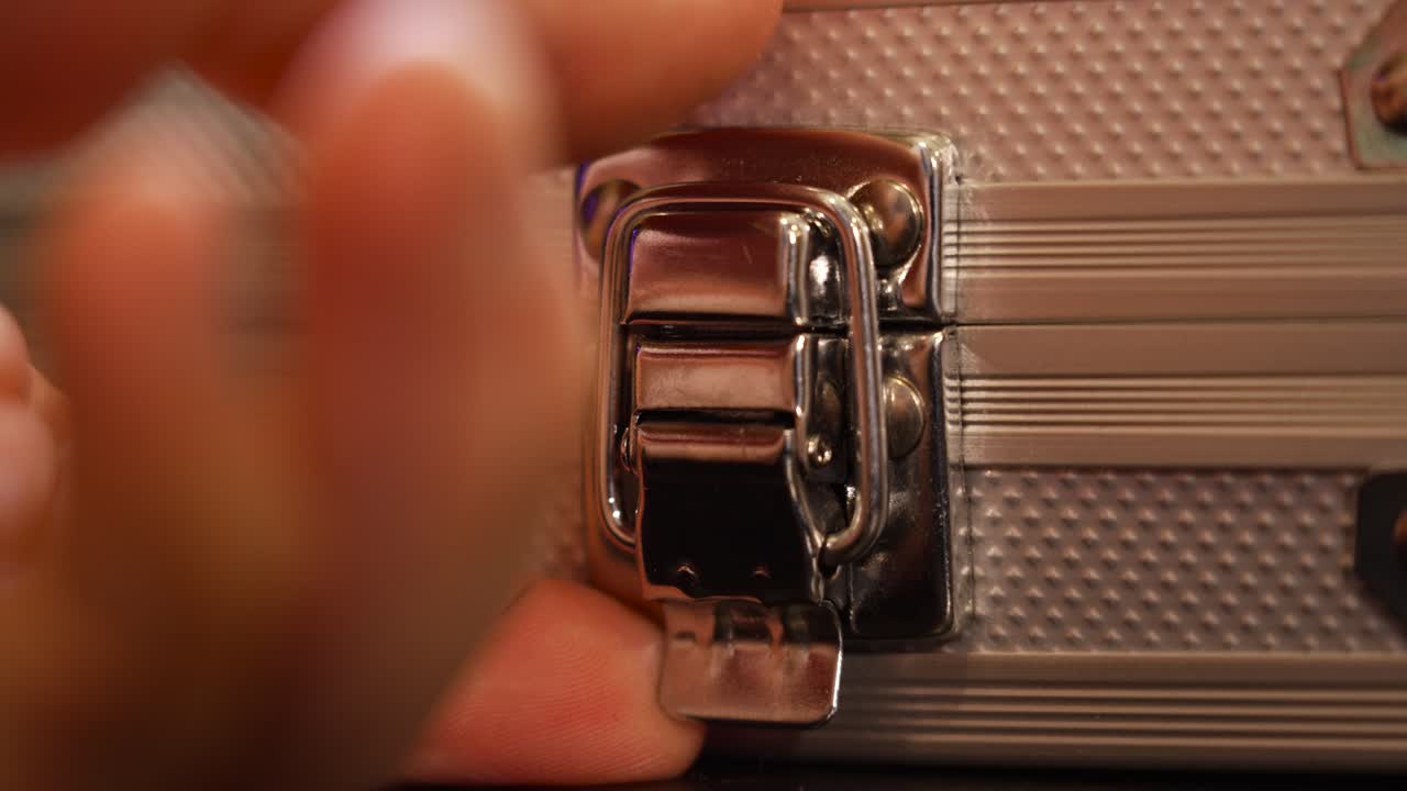 acercamiento extremo de una cerradura