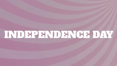 Animation-of-independence-day-text-over-purple-and-grey-moving-striped-background
