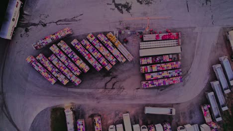 ascendiendo desde el aire sobre la compañía avícola en marietta, georgia