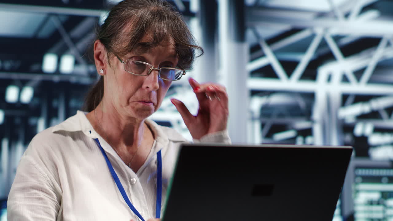 lugar de trabajo de alta tecnología con servidores de ia