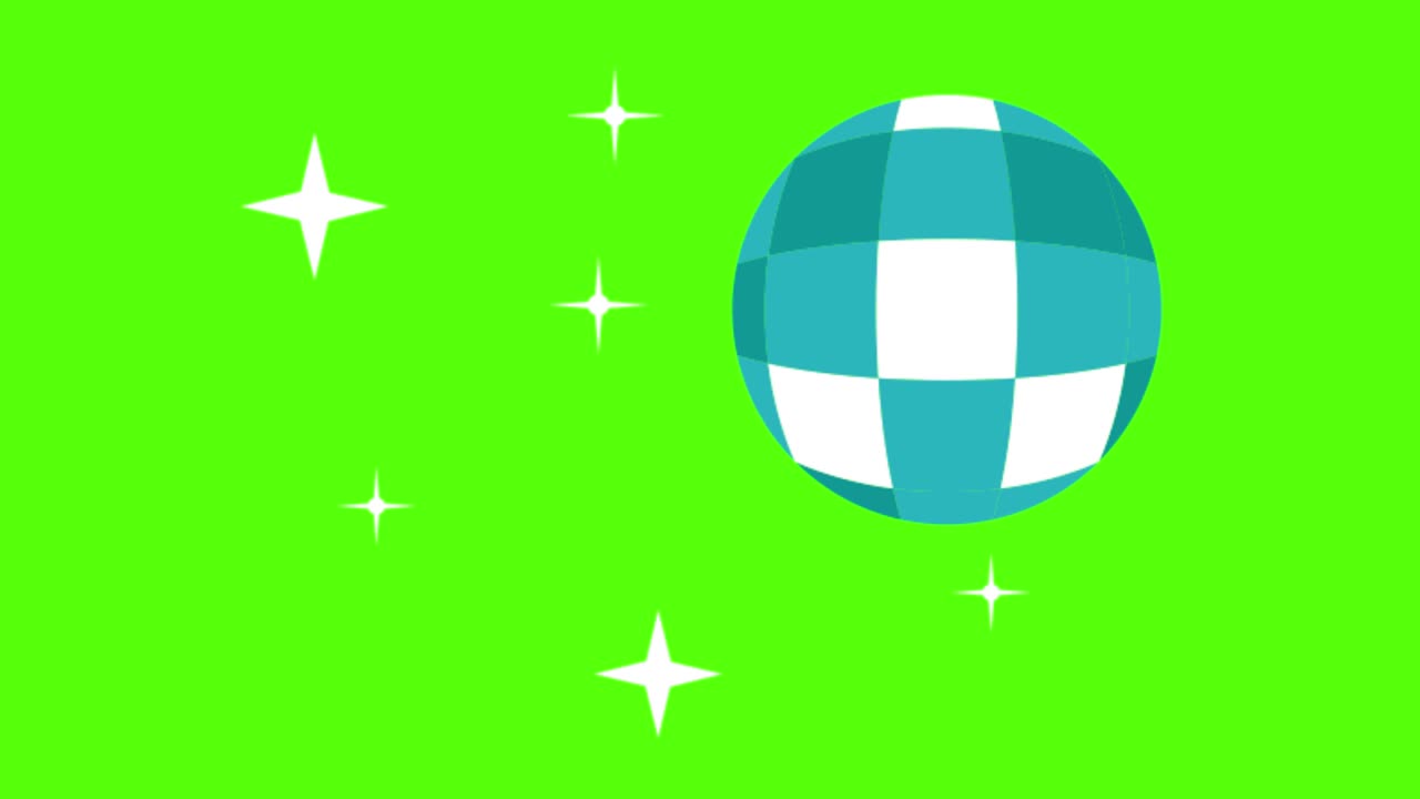 녹색 화면 배경에 있는 공의 터 디자인