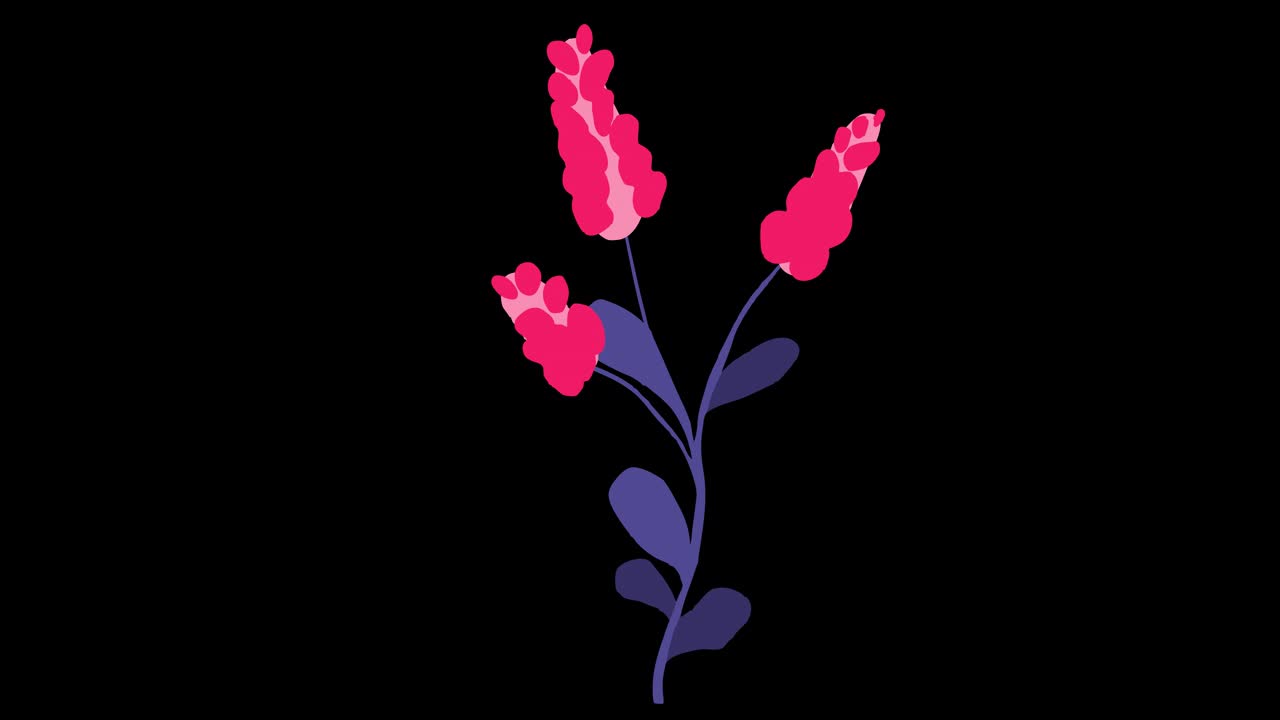 Zeichentrickblumen Animation 12