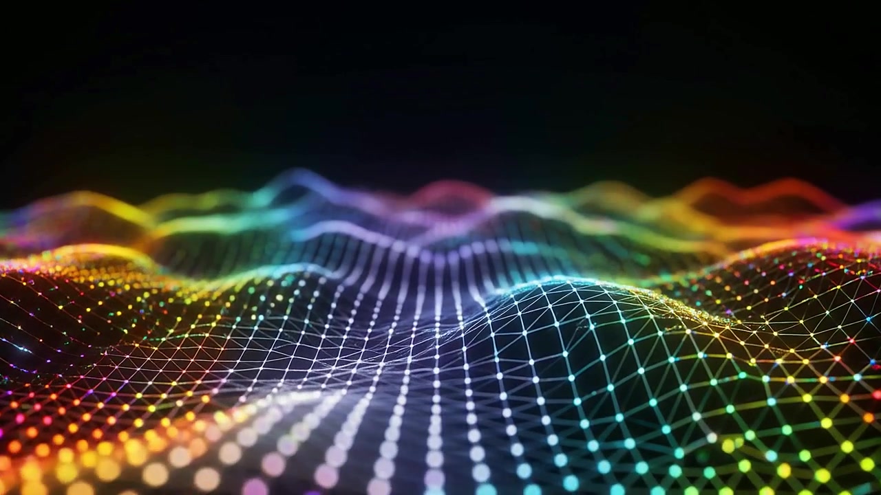 Abstract Rainbow Digital Network Wave Loop