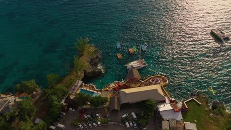 rocky west coast of jamaica. negril.