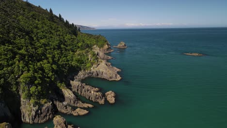 a jurassic style landscape at whites bay new zealand