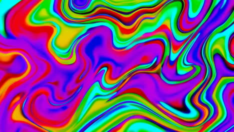 Vibrant Psychedelic Liquid Swirl Abstract Art Backgrounds