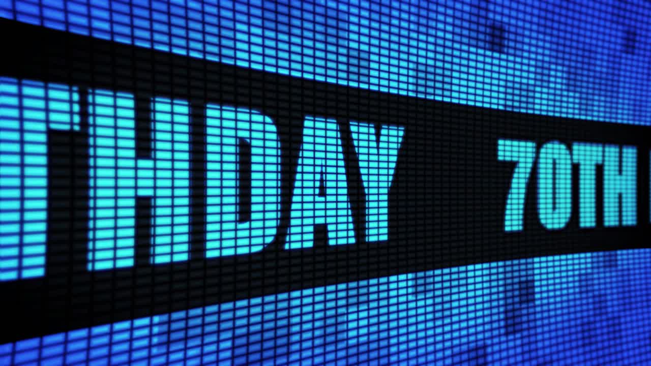 Happy 70th Birthday Display