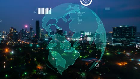 global connection and the internet network alteration in smart city