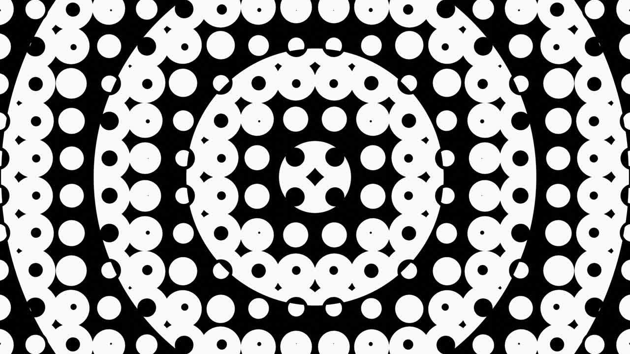 Abstract circular transition or circular waves of small circles