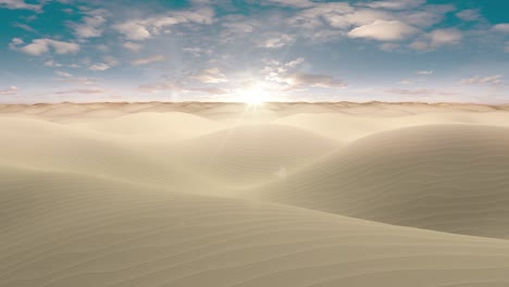 flying over sand dunes 4k loop