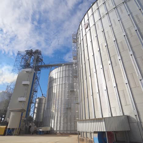 metal grain elevator. grain warehouse
