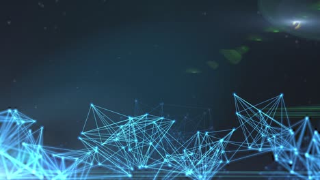dark mode node and digital lines