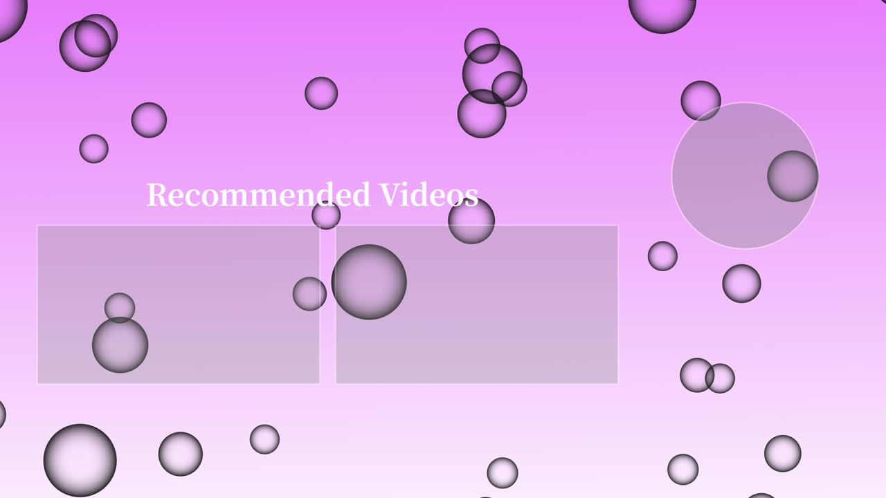 버블 시 엔드 카드 엔딩 스크린 모션 그래픽