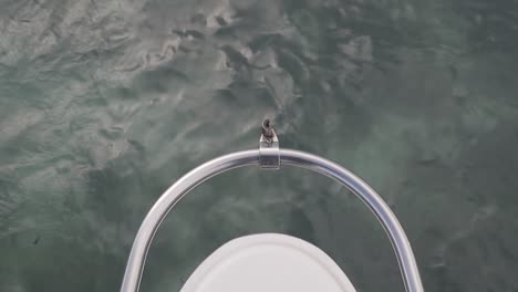 pov of the ship traveling on the sea