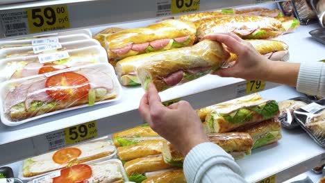 choosing a sandwich for a quick snack