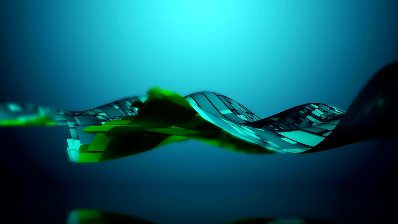 vídeo de movimiento de onda tecnológica futurista dinámico y abstracto