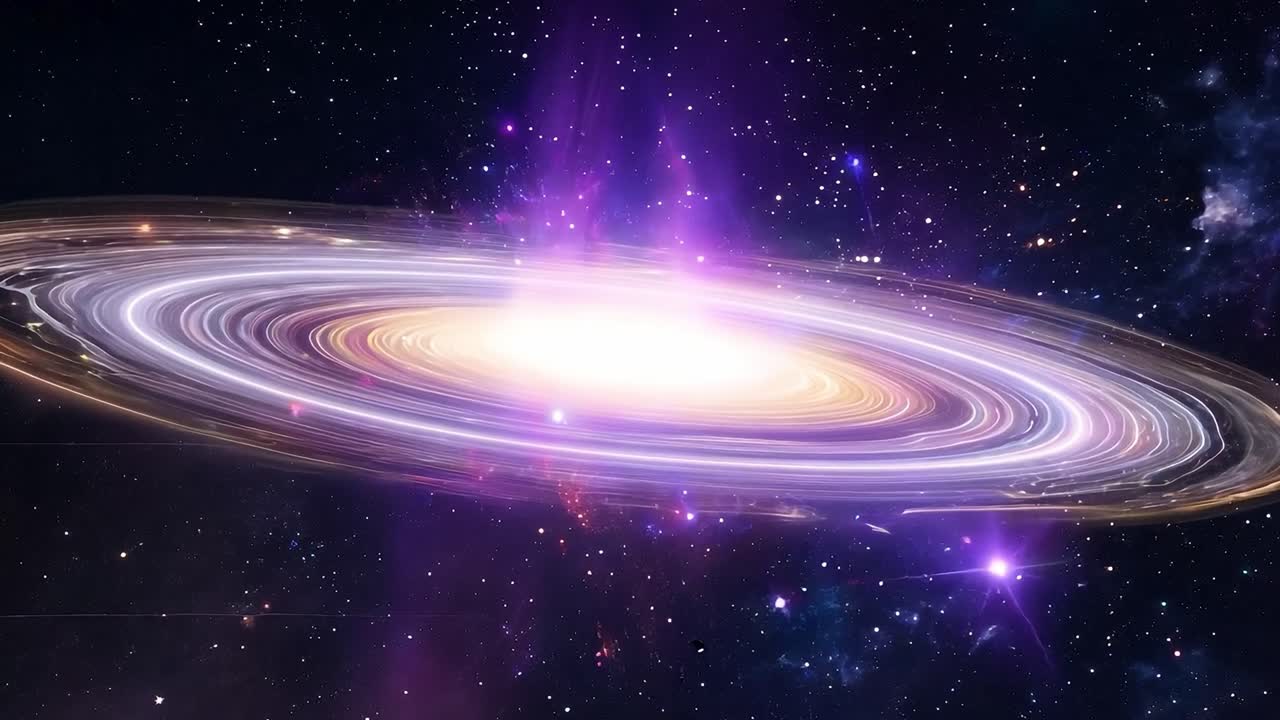 깊은 우주에 있는 나선형 은하