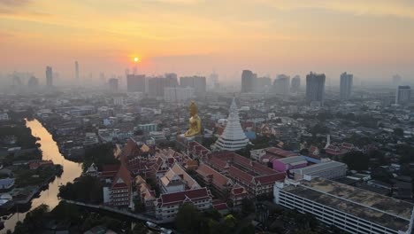 4k footage of the wat paknam bhasicharoen