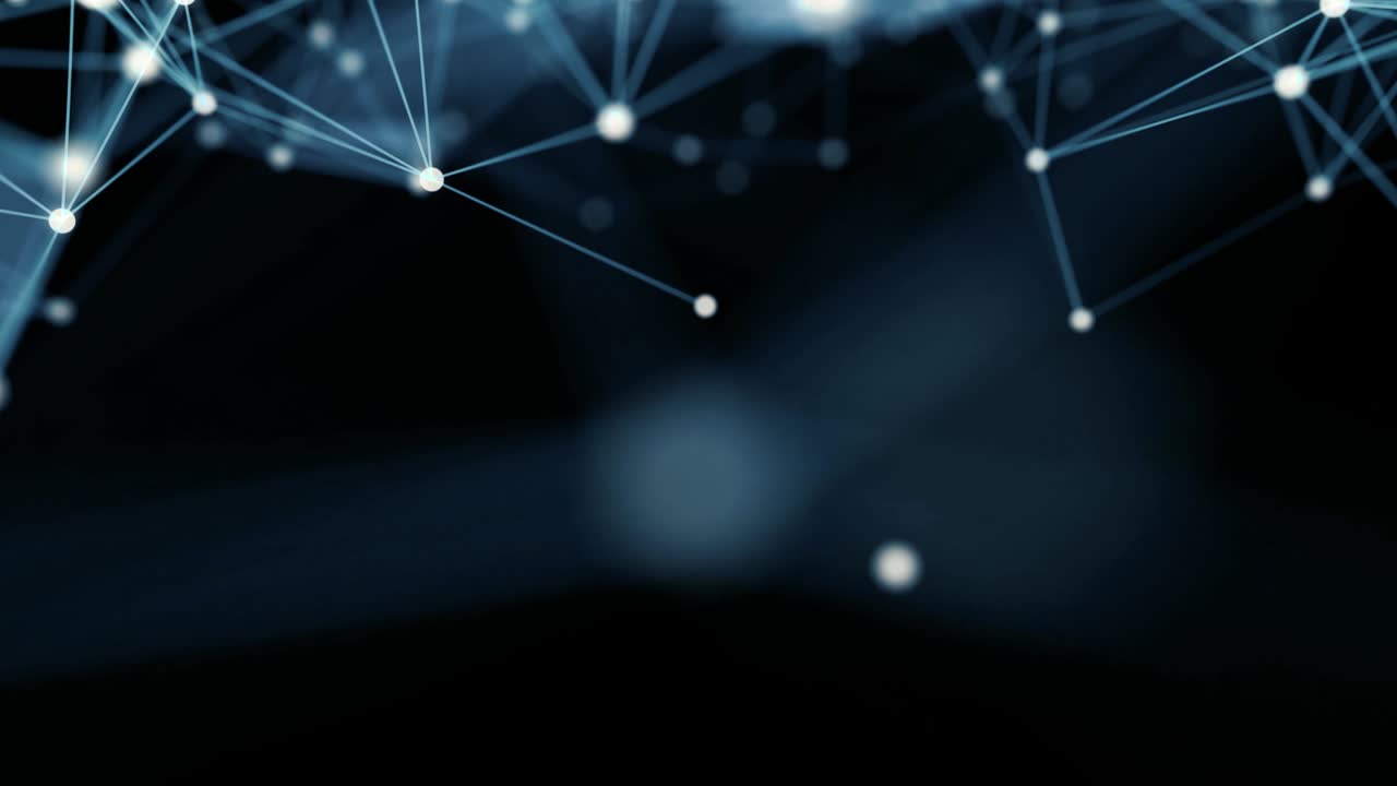 Network Connections Seamless Loop with Copy Space. Technology Abstract Background Concept.