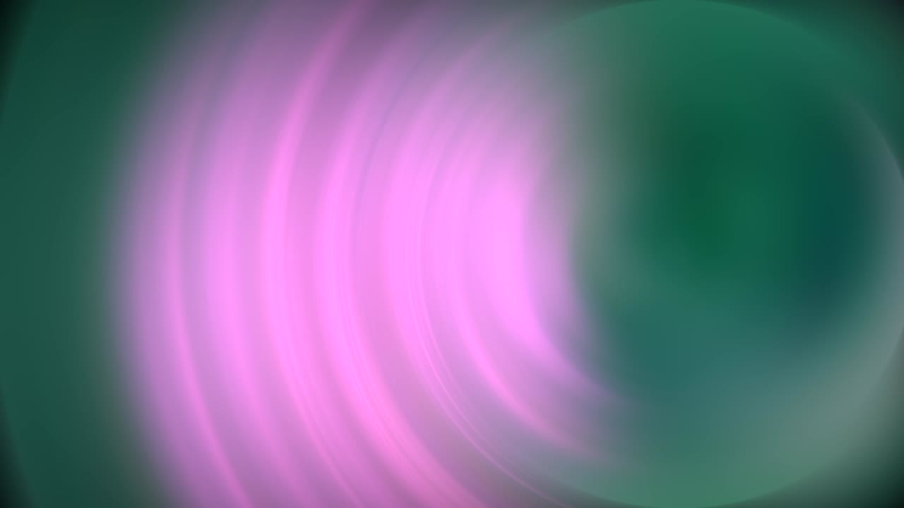 color video fondo verde con espirales y movimiento redondo de círculos en rosa y blanco girando alrededor del fondo