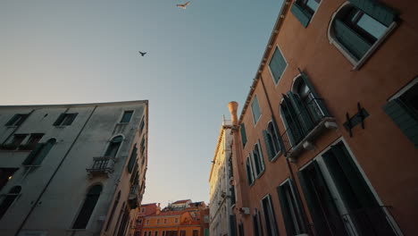 venice alley at sunset