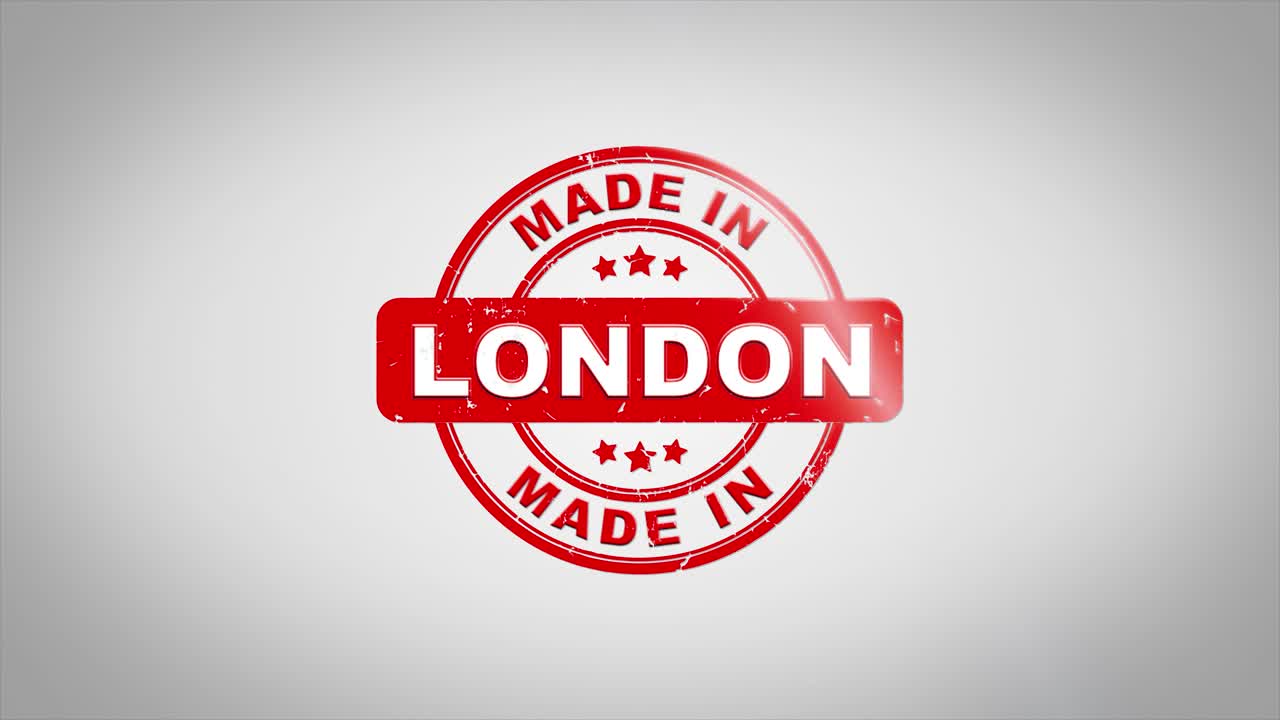 런던에서 만든 우표