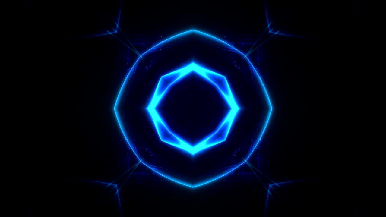 Magical Particles Ring Abstract Background, Animation, Rendering, Loop