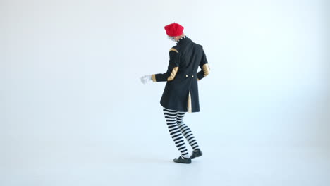 mime artist performing