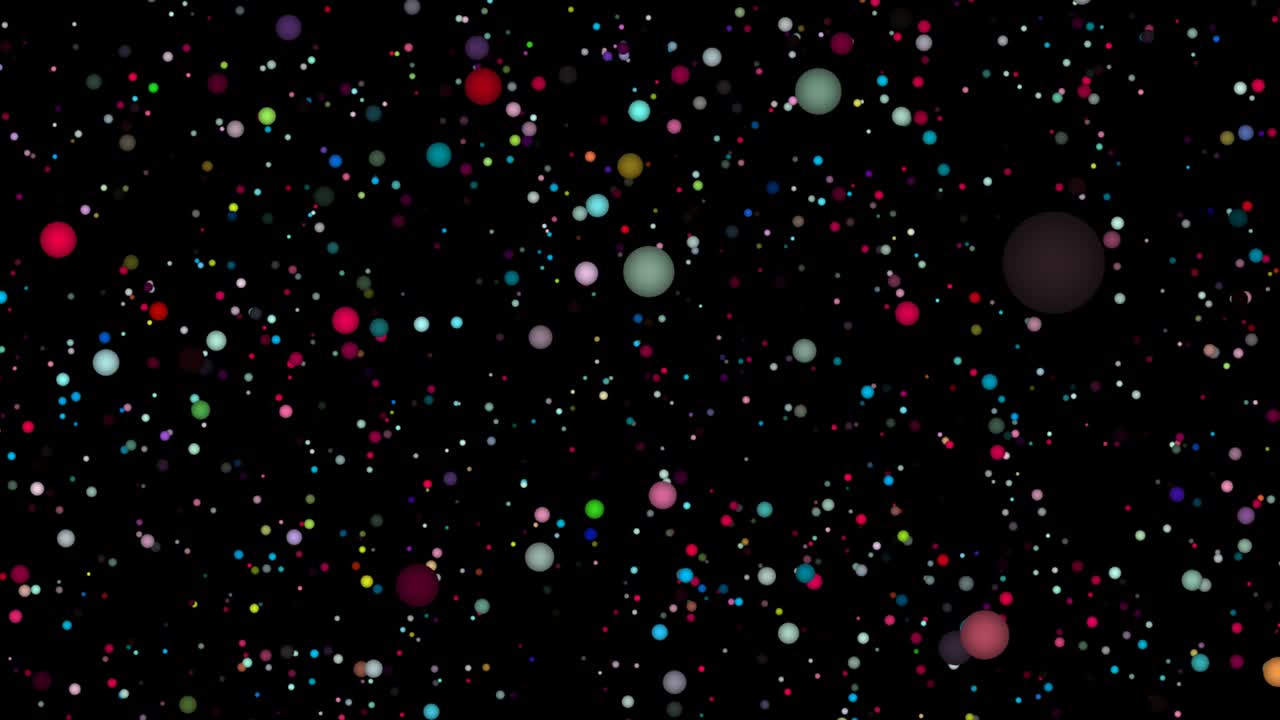 흐릿함과 보케, 무지개, 다채로운 빛의 공, 모션 효과, 무작위 비행