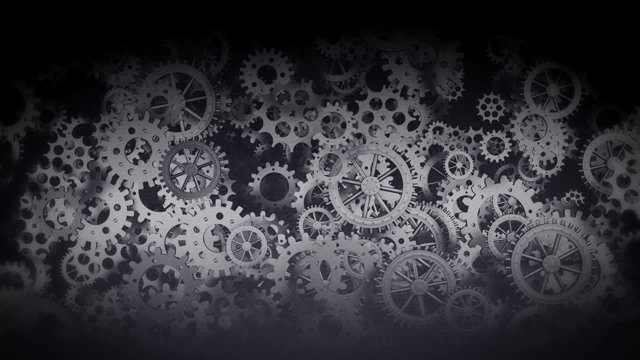 Mechanical and Technology Background, with rotating Gears