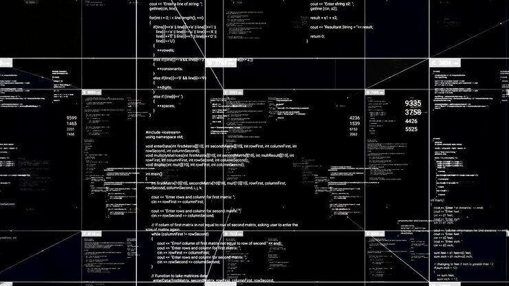 Abstract Computer Code Visual