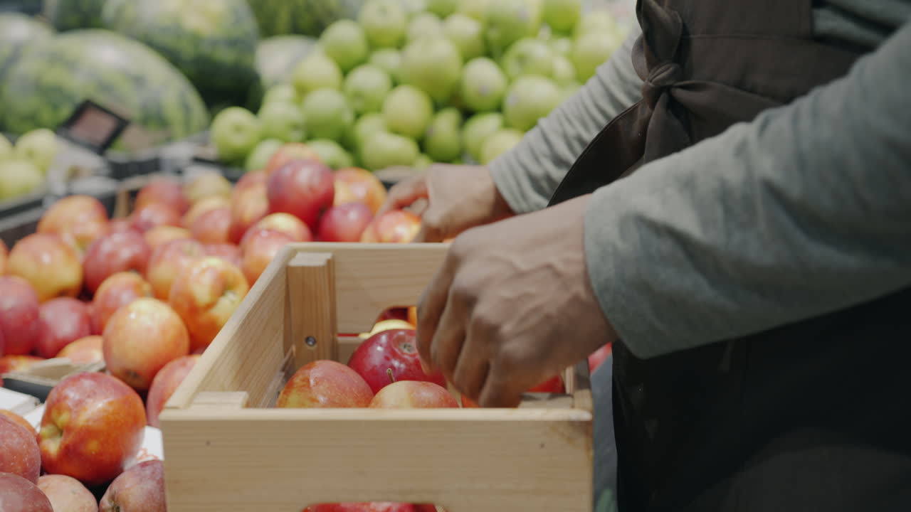 식료품 가게 생산 전시