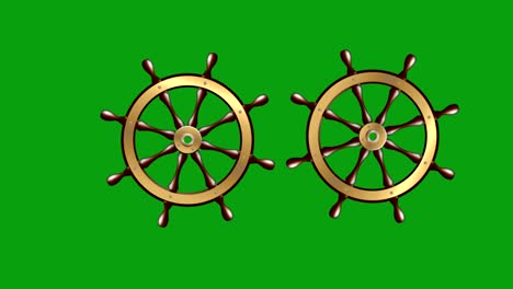 rotating wheels green screen motion graphics