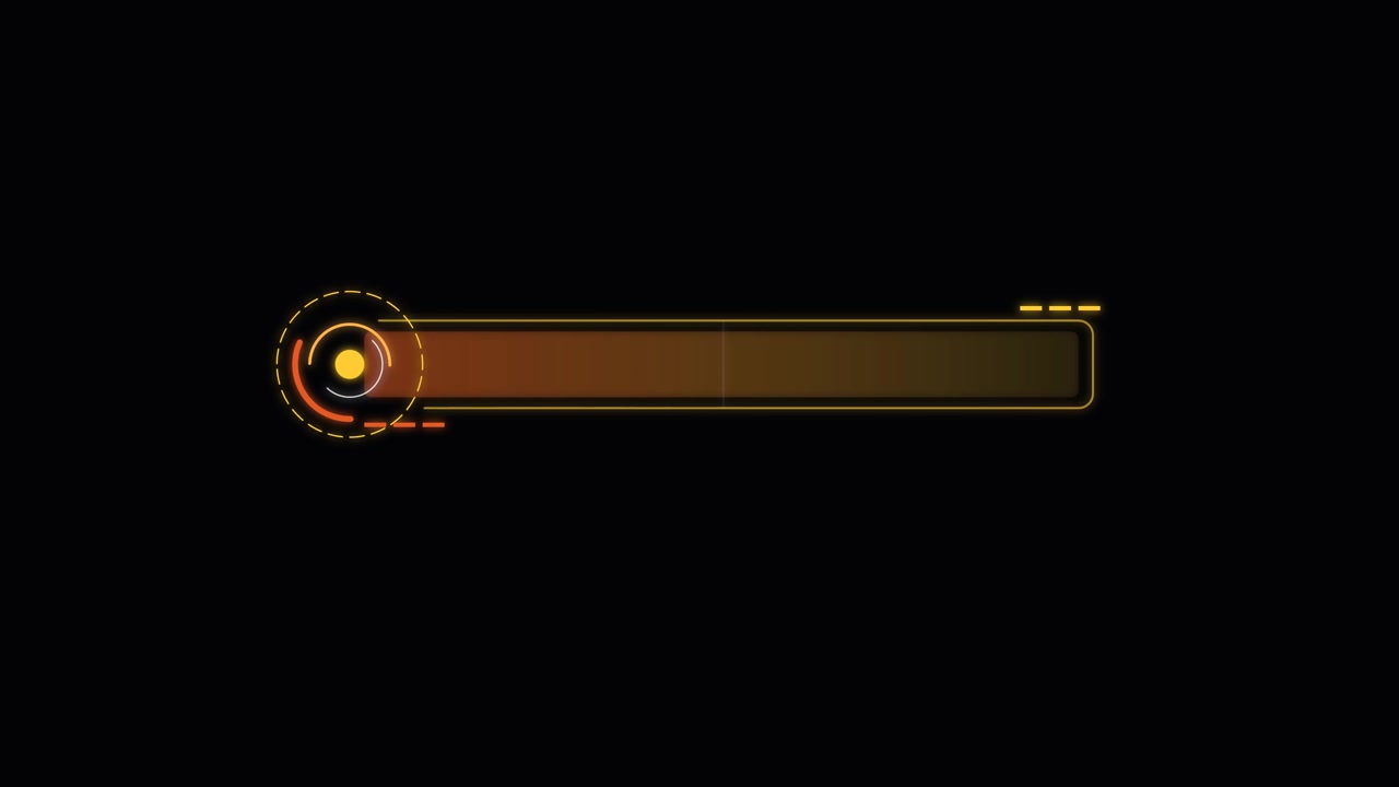Animated Digital Lower Third Graphic with Futuristic HUD Elements