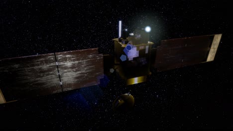 topógrafo global en órbita alrededor del planeta marte