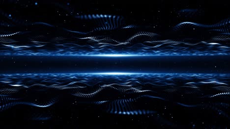 particles blue dust abstract light bokeh motion titles cinematic background loop