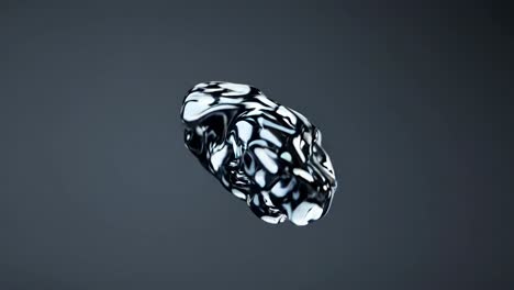 abstract liquid metal shapes
