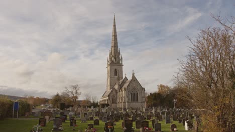 time-lapse of the marble church, bodelwyddan, north wales in 4k