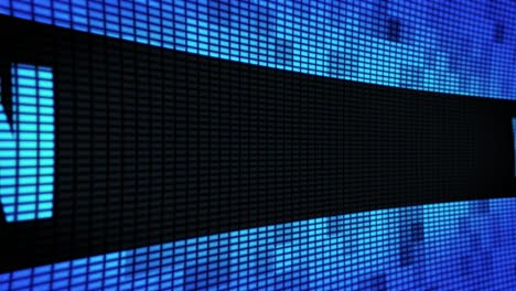 digital display showing blank screen and city name