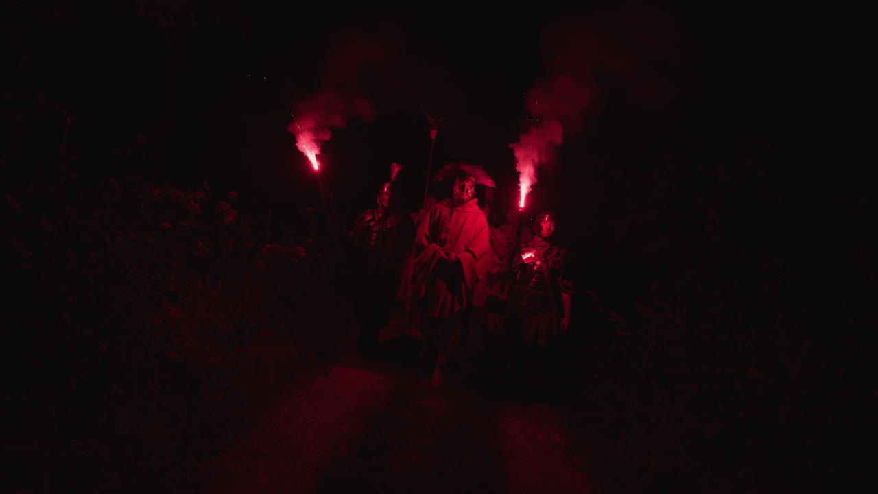 Medieval Soldiers at Night