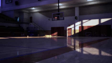 empty basketball court