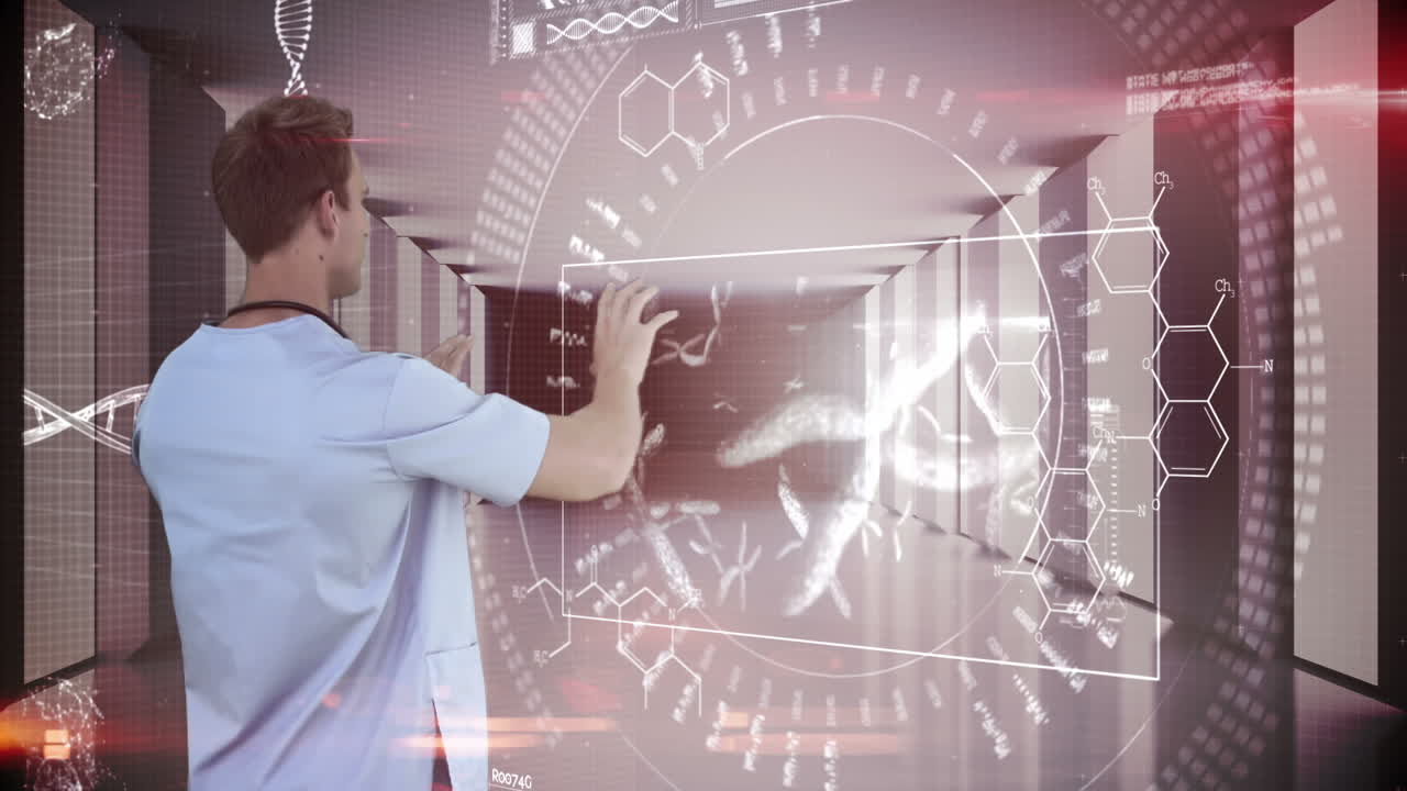 investigador que utiliza la tecnología