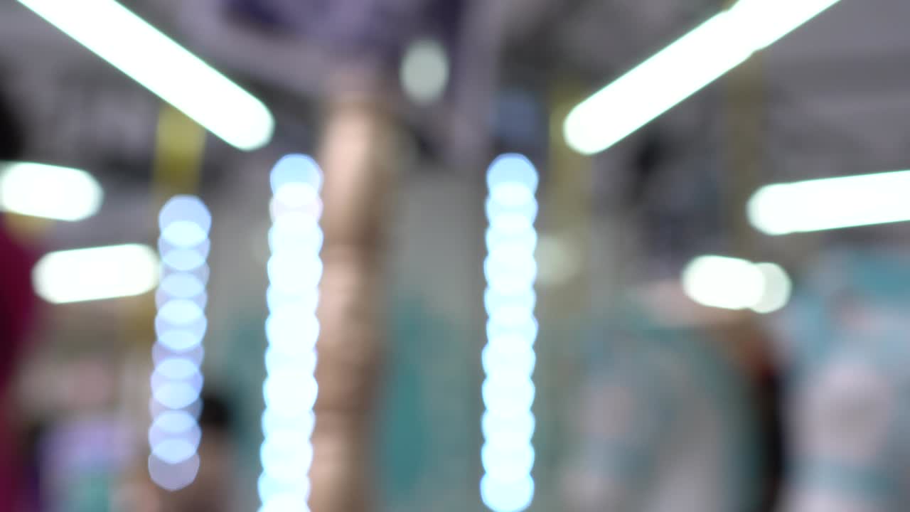 놀이 공원의 카루셀. 초점 밖. 근접