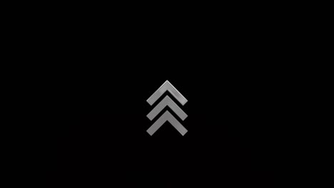 glitch deslizamiento hacia arriba botón de animación. aplicación y iconos de redes sociales, deslizamiento para la publicidad. redes sociales flechas de desplazamiento. animación de video 4k con canal alfa