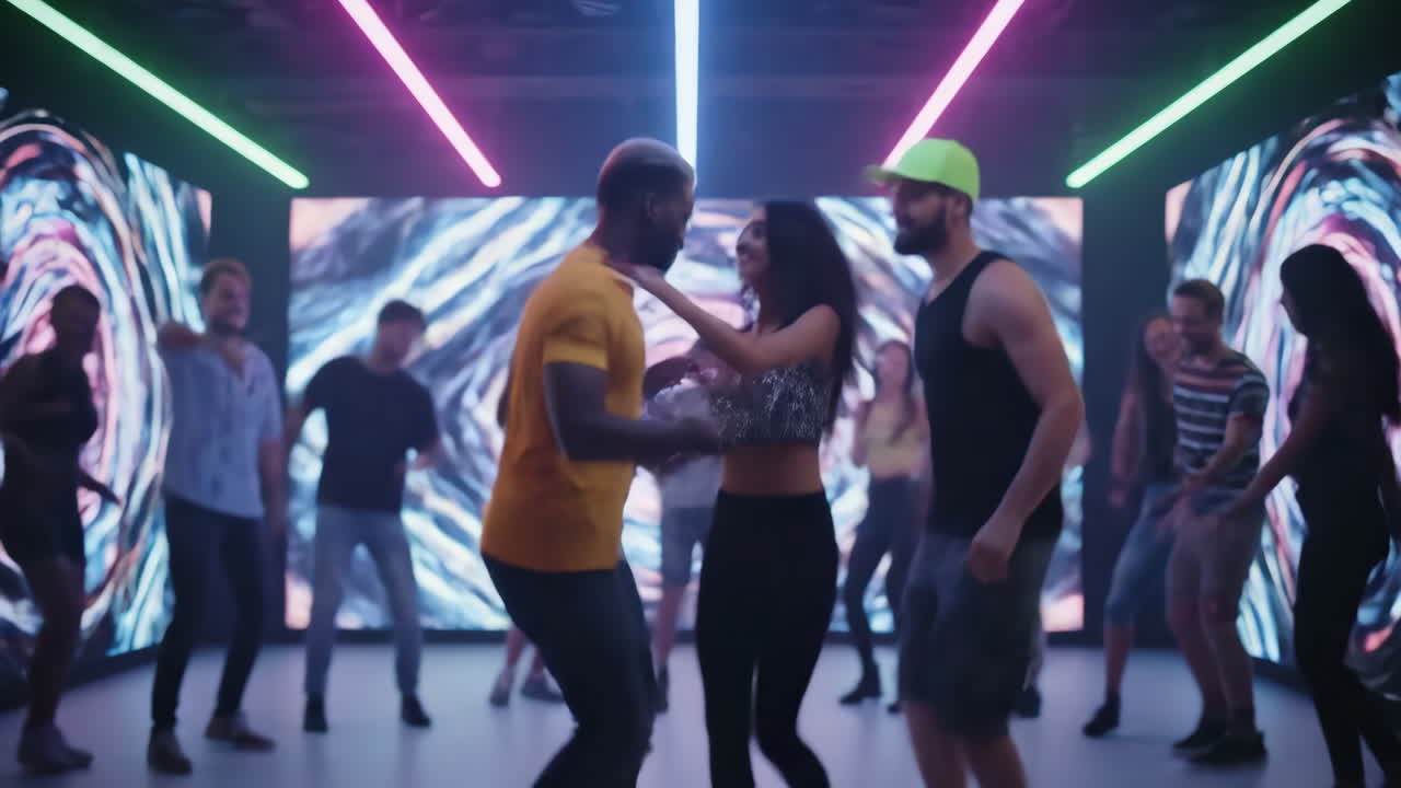 Folk som dansar på en fest