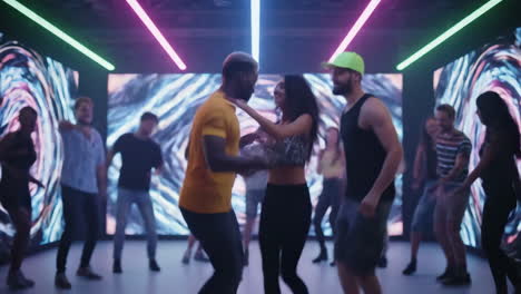people dancing at a party