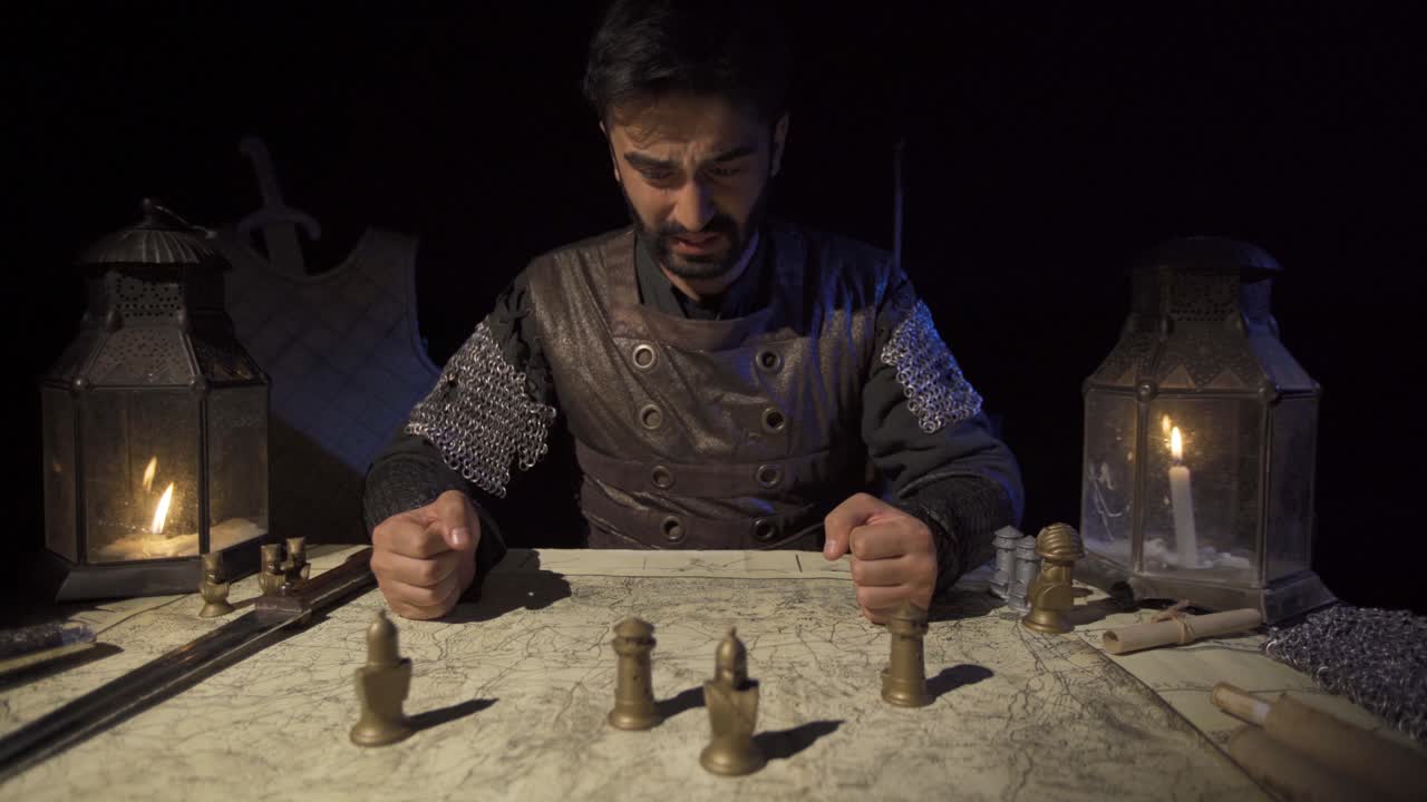 Worried commander who doesn't keep plans.